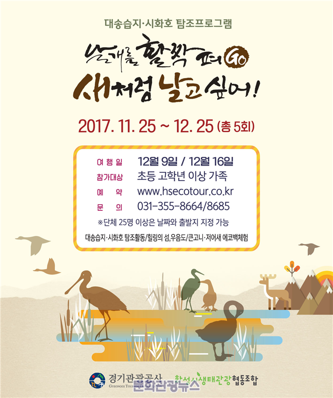 철새탐조하러 경기도 대송습지로 떠나자!