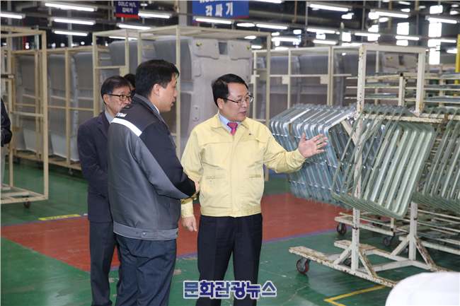 정헌율 익산시장, ‘한국GM 협력업체 애로사항 해결’ 위해 현장 방문
