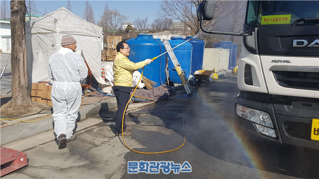 정헌율 익산시장, AI 거점통제초소 방문 ‘방역에 구슬땀’