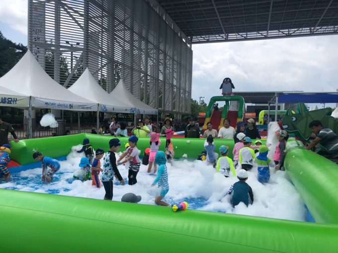 가족들과 함께, 한밭수목원 어린이 물놀이장으로!