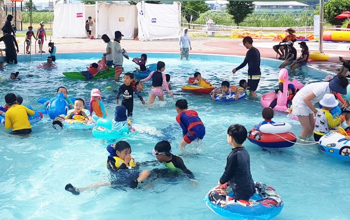 안동시, 낙동강변 야외 물놀이장 확장 개장