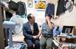 폭염경보 첫날 쪽방촌 찾은 추경호 대구시장…”취약계층 보호에 빈틈 없어야”